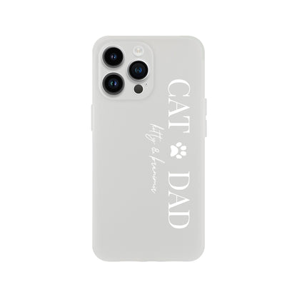 Flexi Case Smartphone - [CAT DAD] White