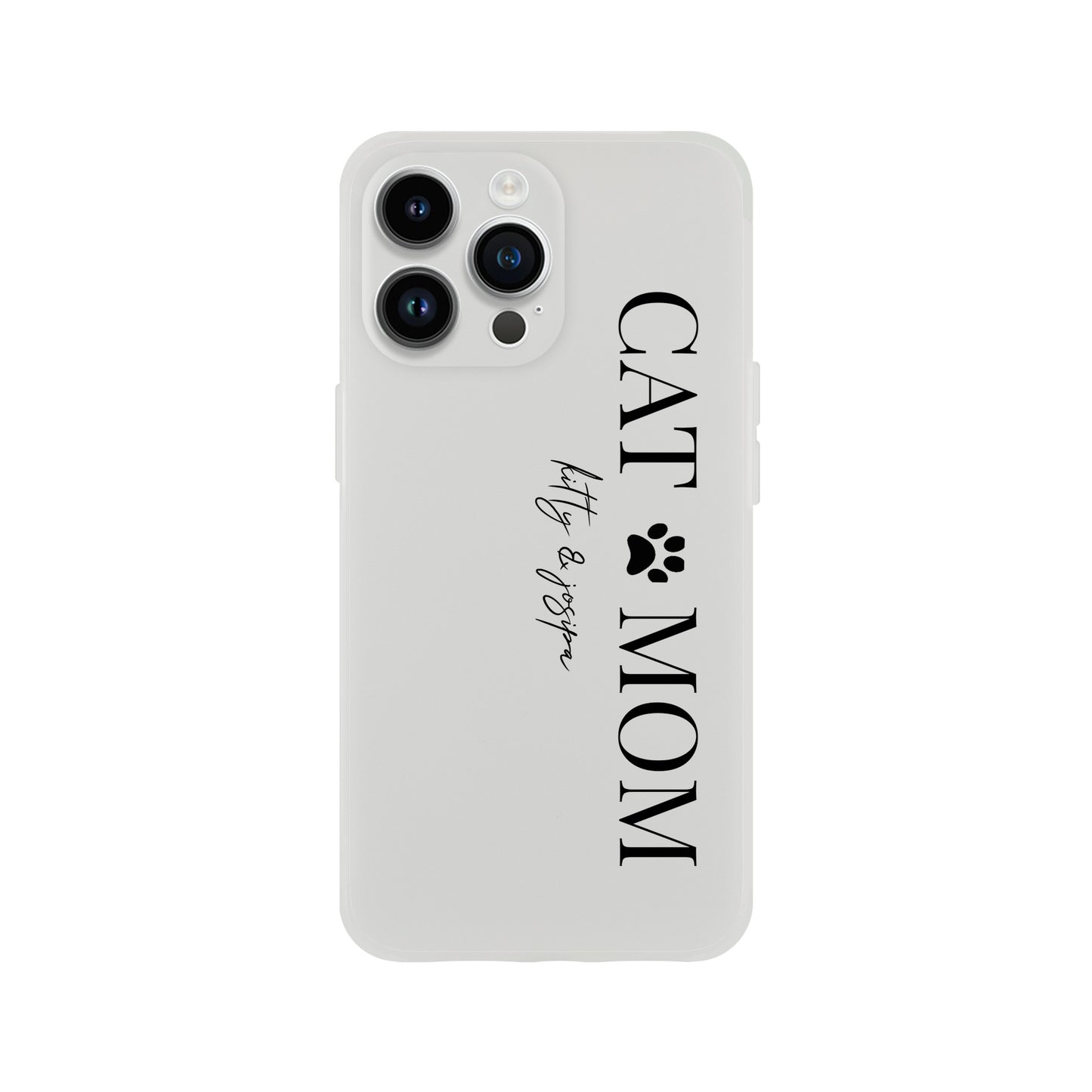 Flexi Case Smartphone - [CAT MOM] Black